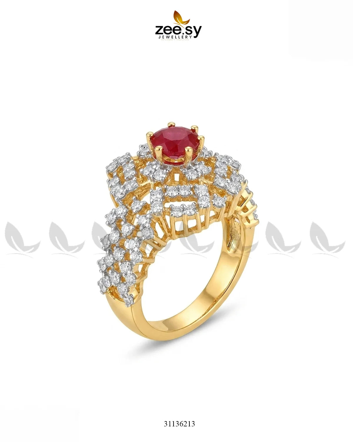 Royal Azure Cluster Ring