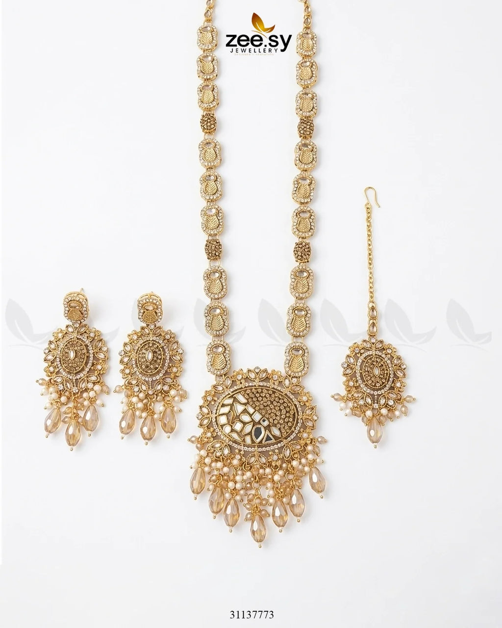 Royal Kundan Malla Necklace Set