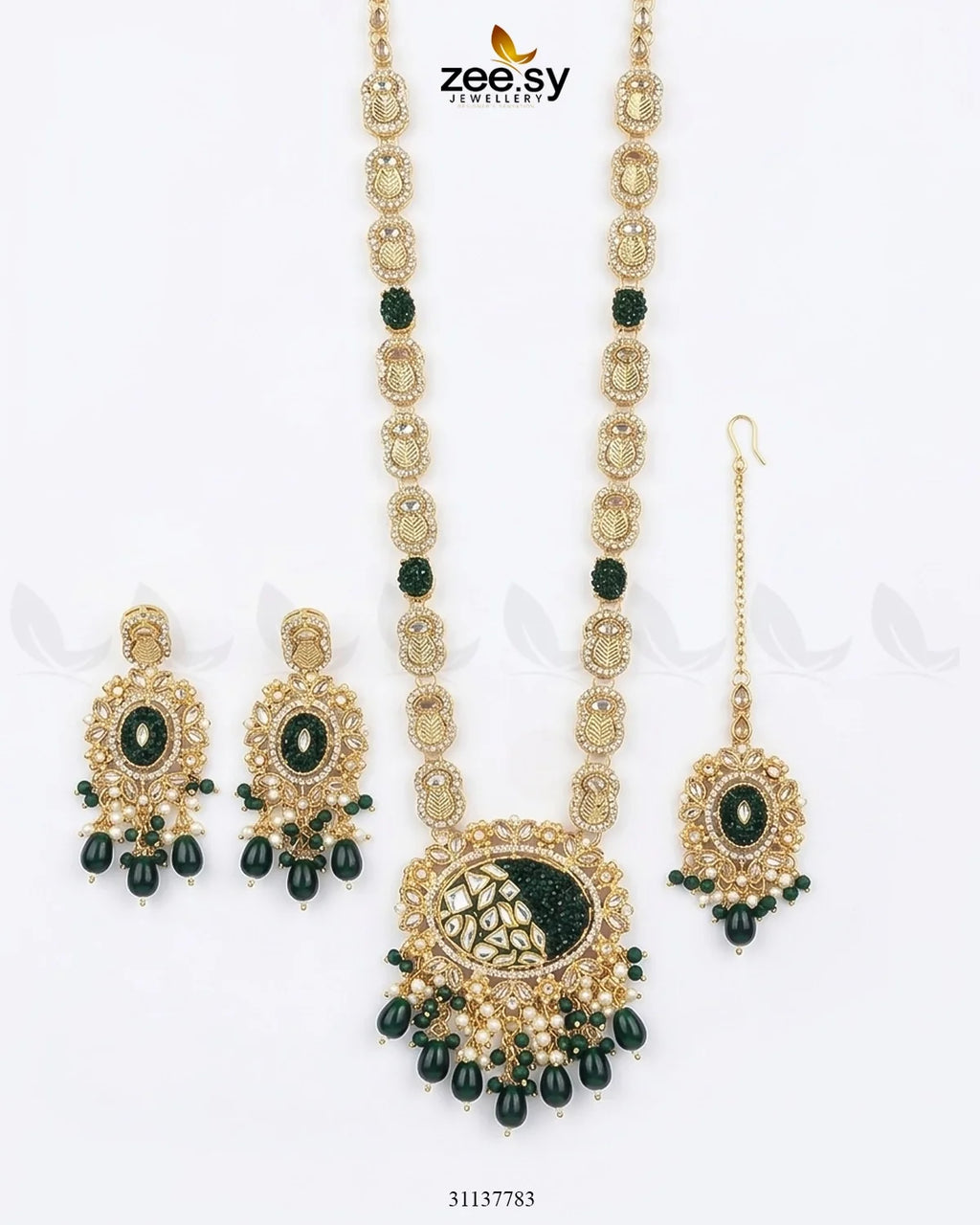 Royal Kundan Malla Necklace Set