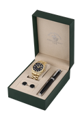Gents Gift Watch Set – Gold Chain Pen & Cufflink Set (SB.1.10646-6)