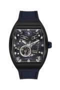Skeleton Automatic Gents Watch – Dark Blue Black Leather (SB.1.10650-3)
