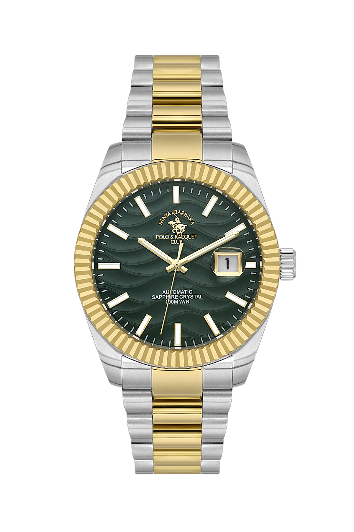 Automatic Date Gents Watch – Dark Green TT Chain (SB.1.10654-5)