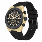 Chronograph Gents Watch – Black IP Black Gold Strap (SB.1.10659-3)