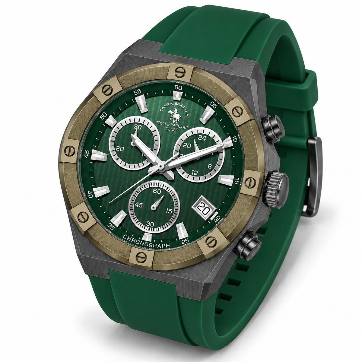 Chronograph Gents Watch – Dark Green Gun Strap (SB.1.10659-4)