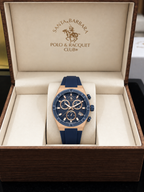 Chronograph Gents Watch – Blue Rosegold Silicon (SB.1.10659-5)