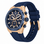 Chronograph Gents Watch – Blue Rosegold Silicon (SB.1.10659-5)