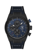 Multifunction Gents Watch – Purple Blue Leather (SB.3.10001-3)