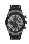 Multifunction Gents Watch – Cool Gray Leather (SB.3.10001-4)