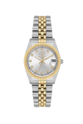 Ladies Date Watch – Silver, Gold +Silver, TT Chain (SB.4.10034-3)
