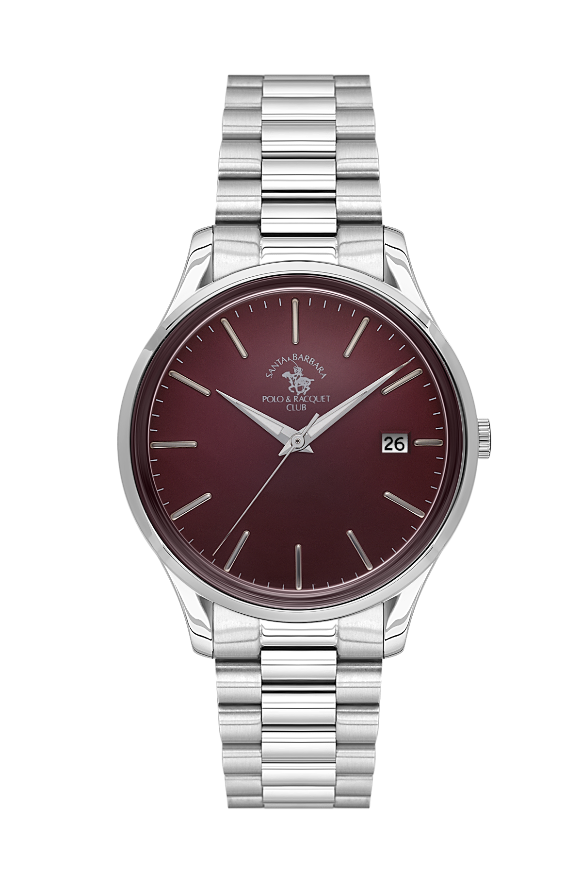 Gents Watch – Burgundy Steel Chain (SB.8.10010-4)