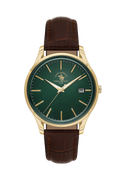 Gents Watch – Green Leather Gold (SB.8.10011-5)