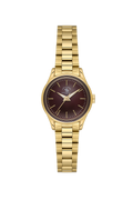 Ladies Fashion Watch – Burgundy Gold Chain (SB.8.10012-4)