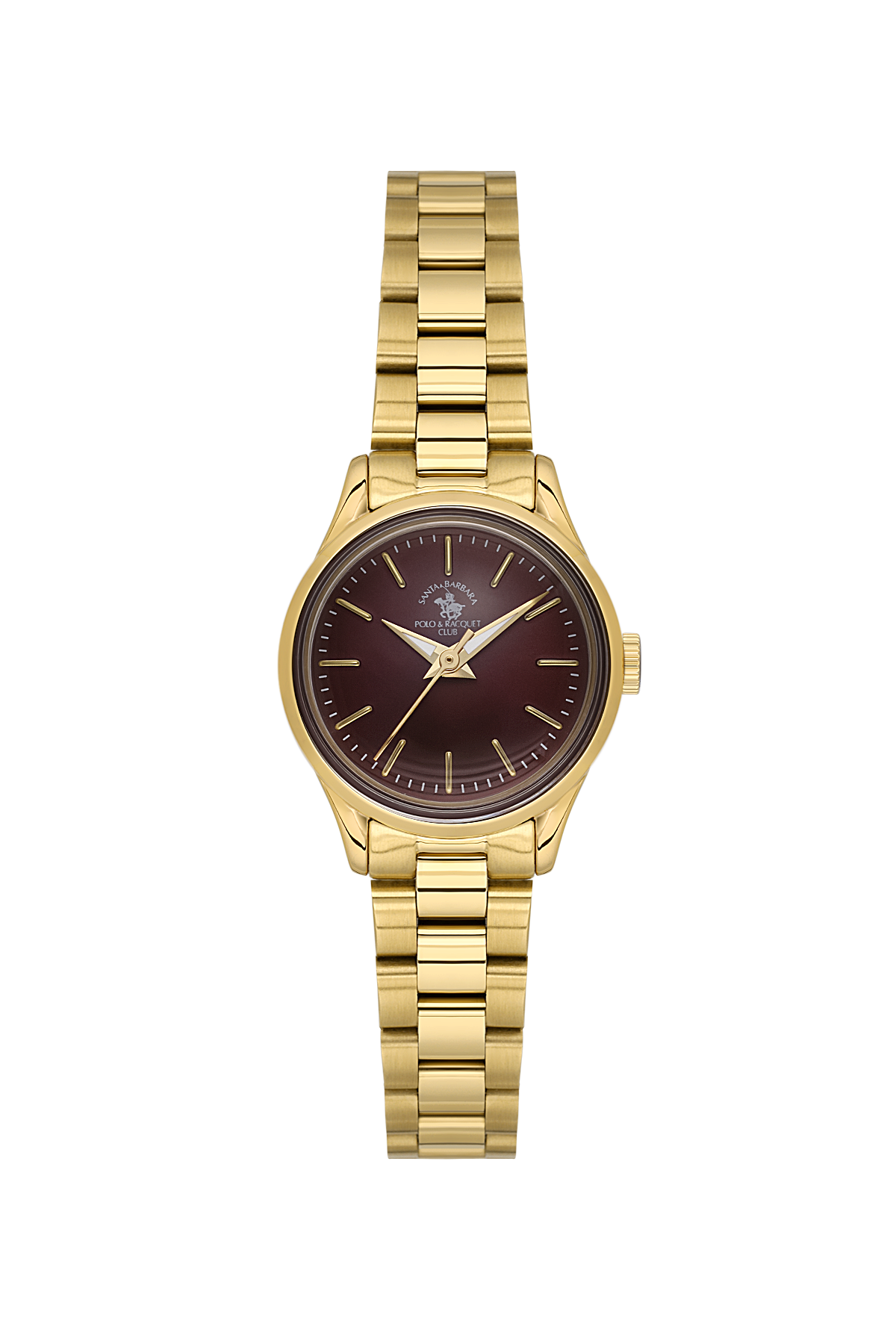 Ladies Fashion Watch – Burgundy Gold Chain (SB.8.10012-4)