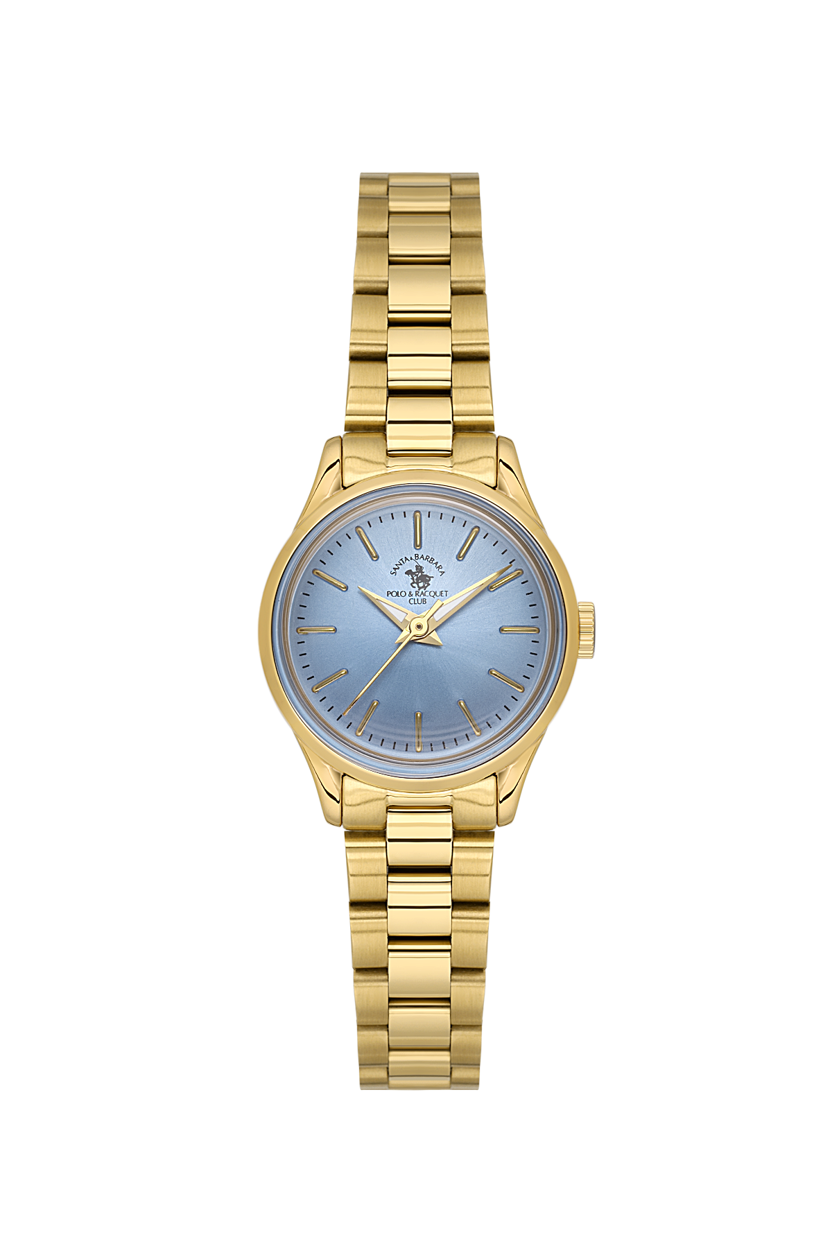 Ladies Fashion Watch – Light Blue Gold Chain (SB.8.10012-5)