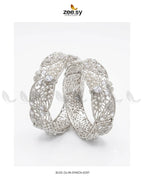 Scalloped Pearl Filigree Statement Bangles