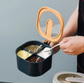 4 Portion Masala Box with 4 Plastic Spoons