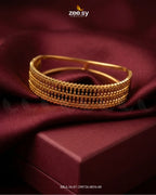 Screw Disc Pave Hinged Bracelet