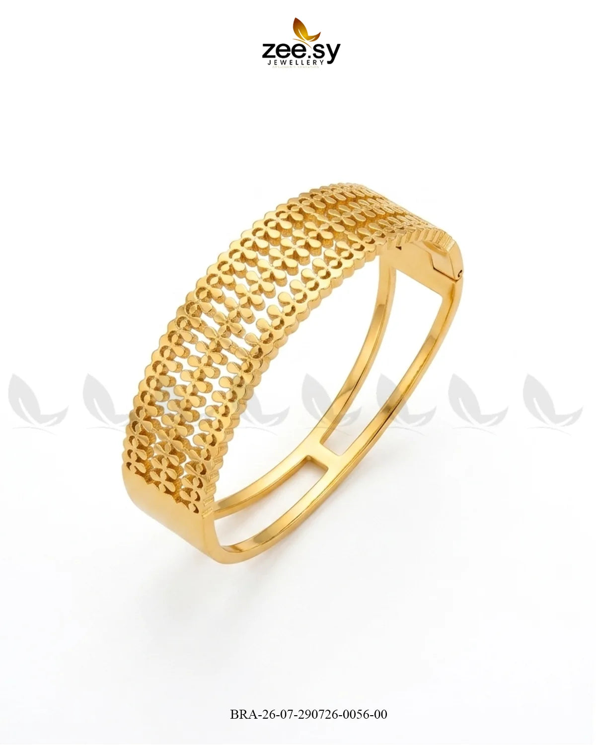 Screw Disc Pave Hinged Bracelet
