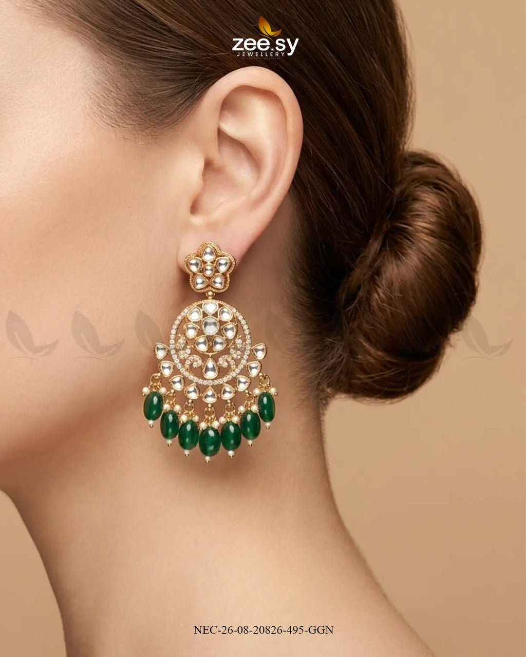 Sia Ornate Kundan Necklace Set
