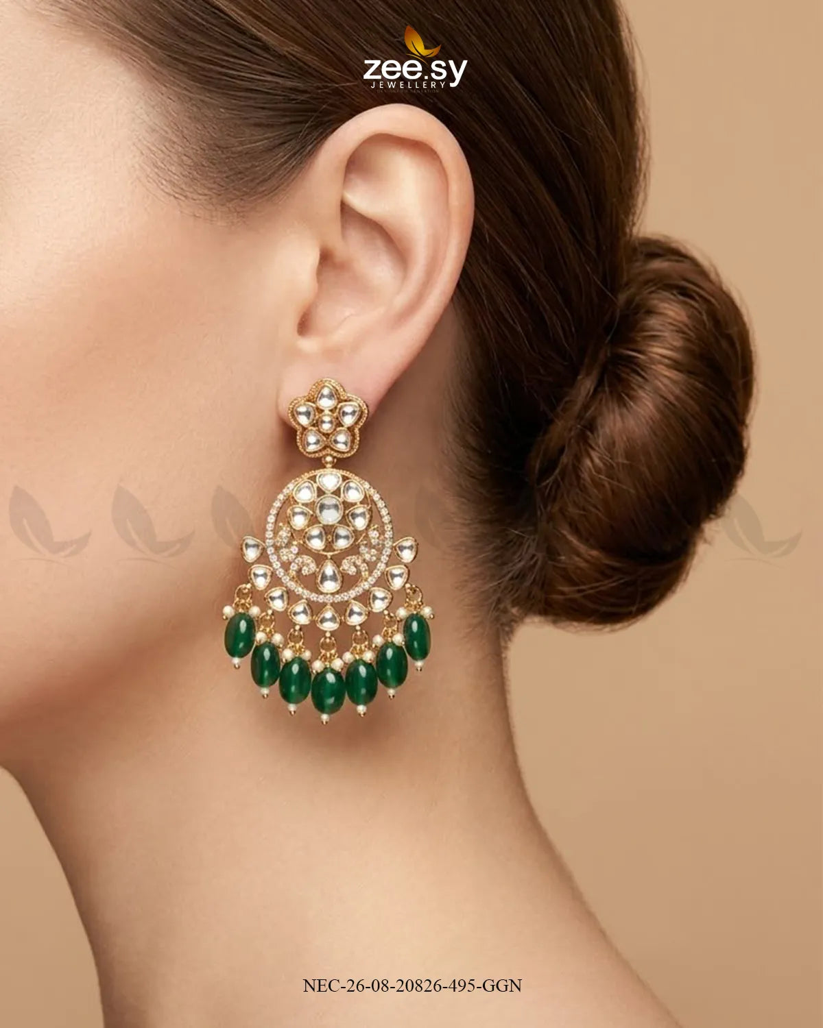 Sia Ornate Kundan Necklace Set