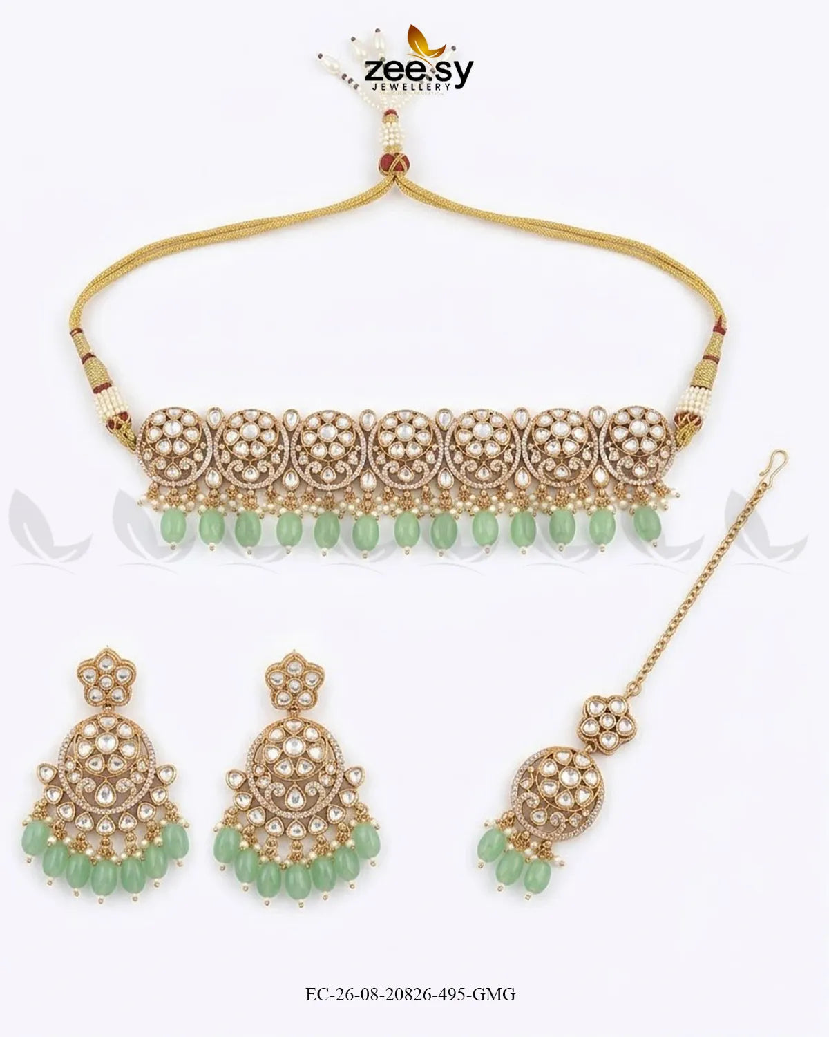 Sia Ornate Kundan Necklace Set
