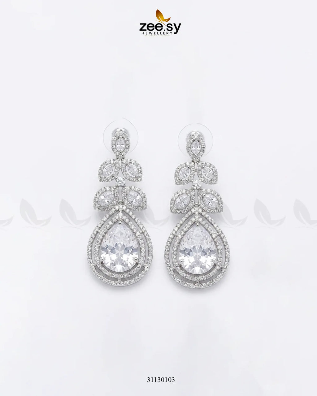Silver Bella Drop Dangle Earrings
