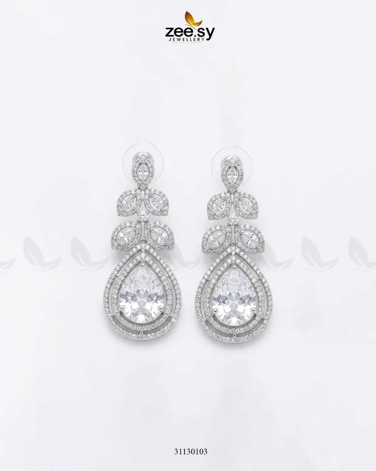 Silver Bella Drop Dangle Earrings