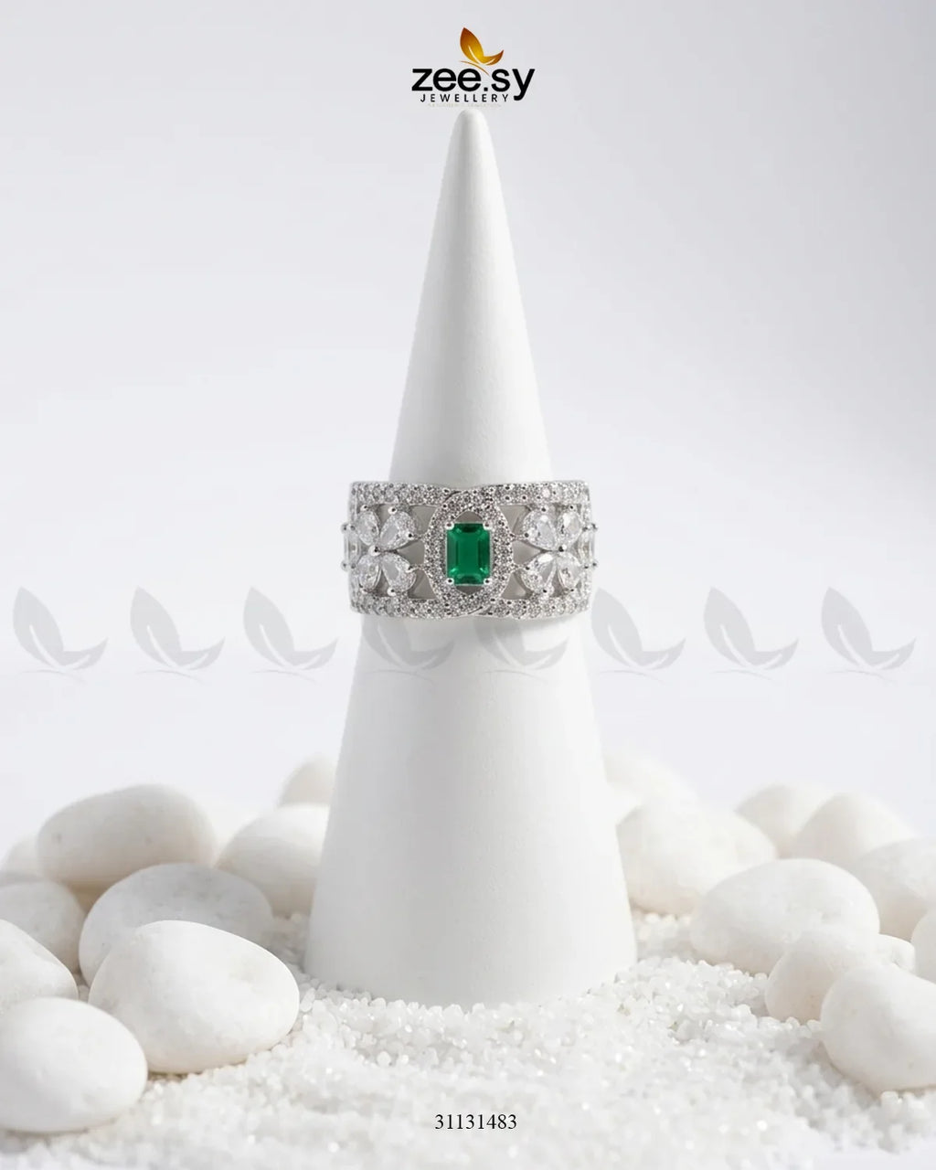 Silver Royal Oval Stone Ring