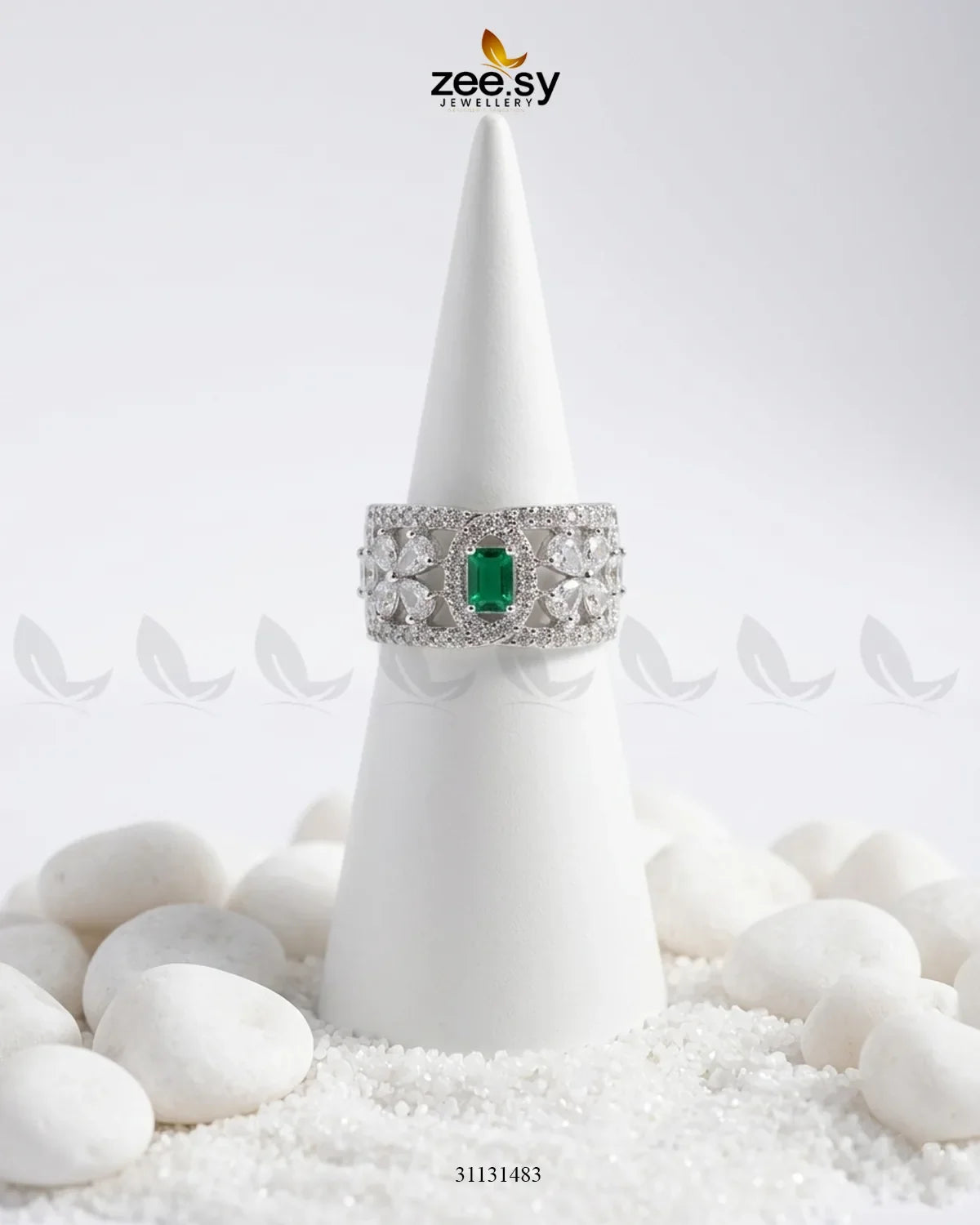 Silver Royal Oval Stone Ring