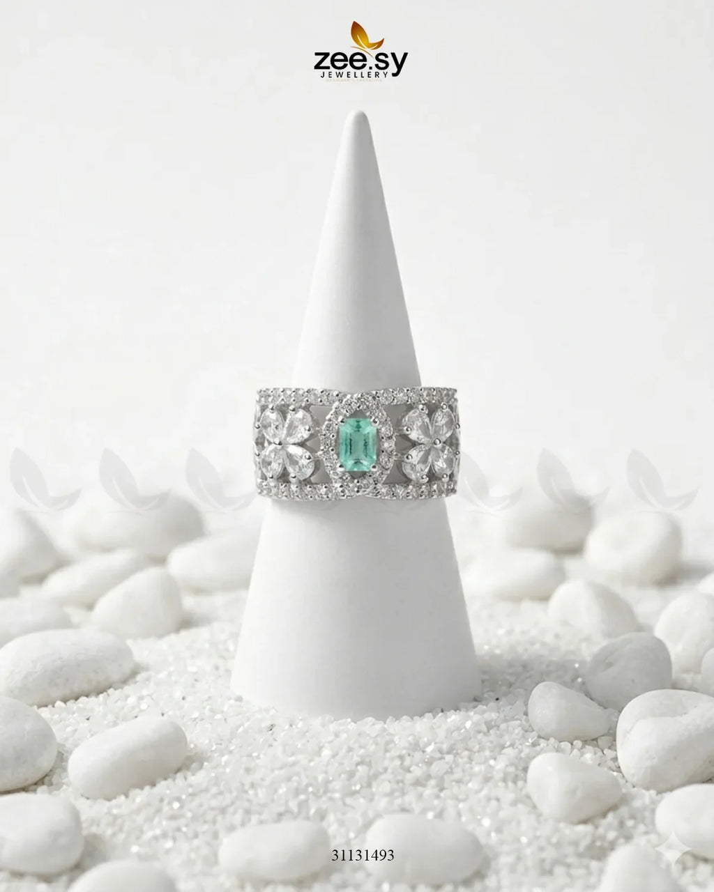 Silver Royal Oval Stone Ring