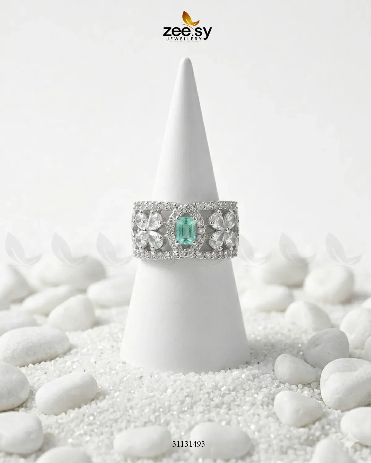 Silver Royal Oval Stone Ring
