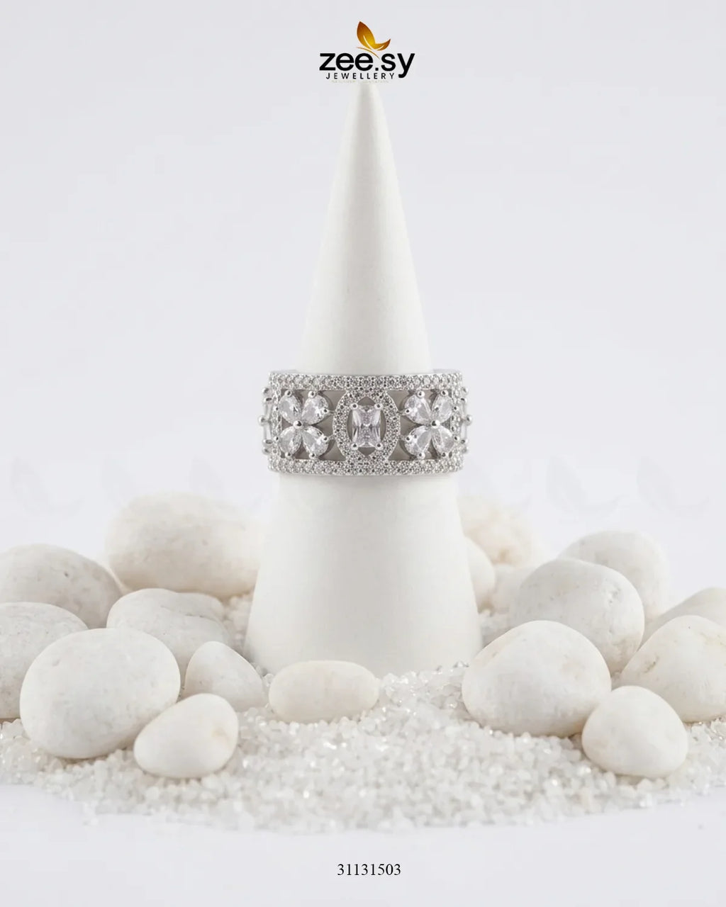 Silver Royal Oval Stone Ring