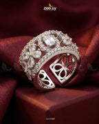 Silver Royal Oval Stone Ring