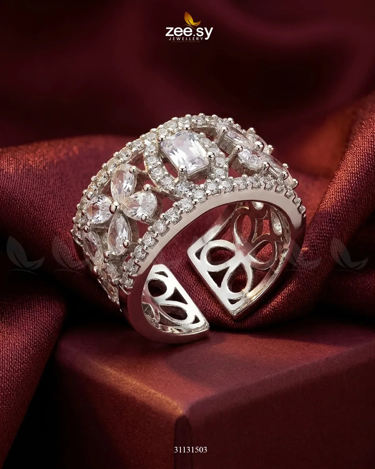 Silver Royal Oval Stone Ring