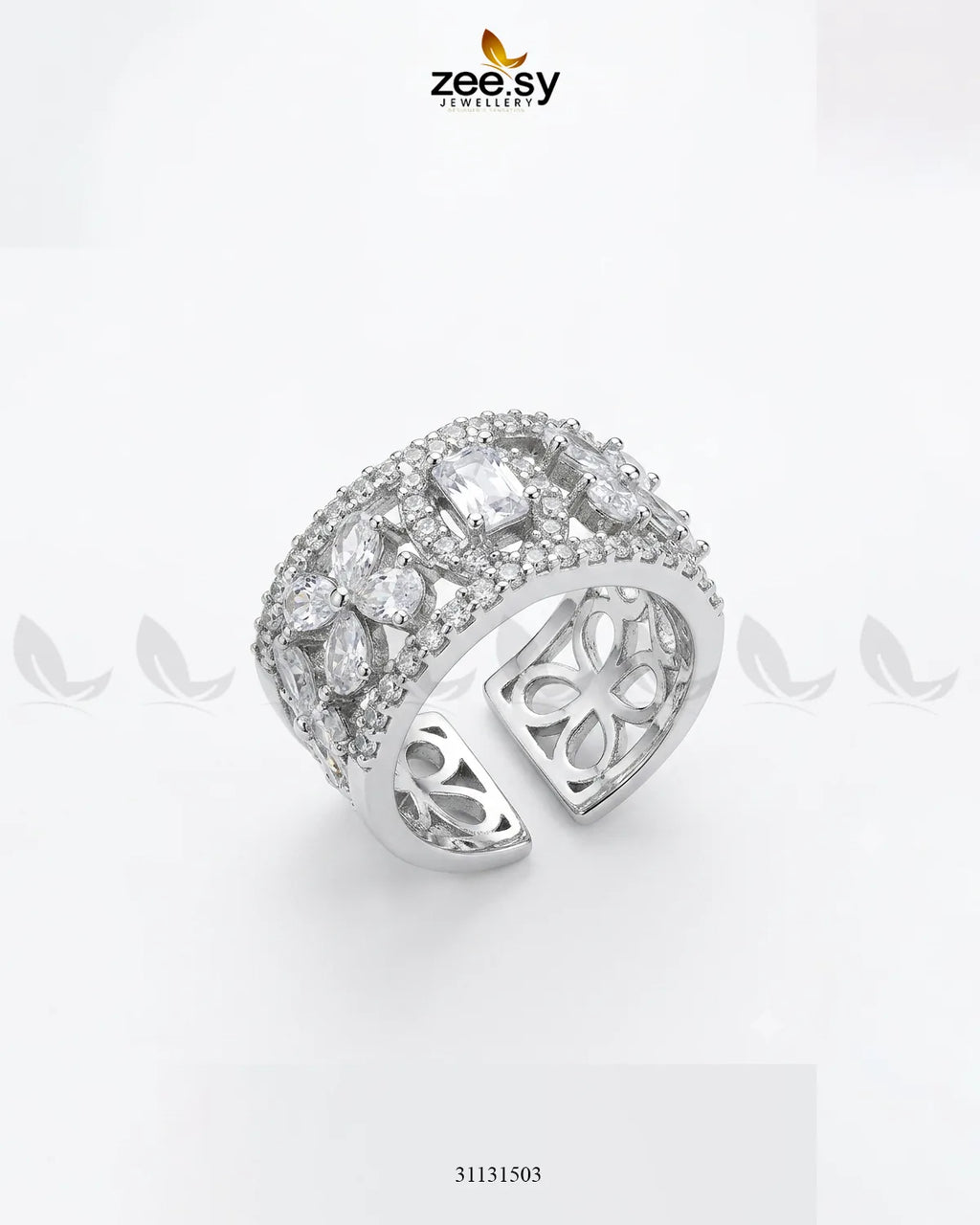 Silver Royal Oval Stone Ring