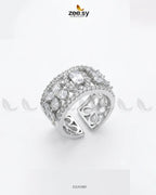 Silver Royal Oval Stone Ring