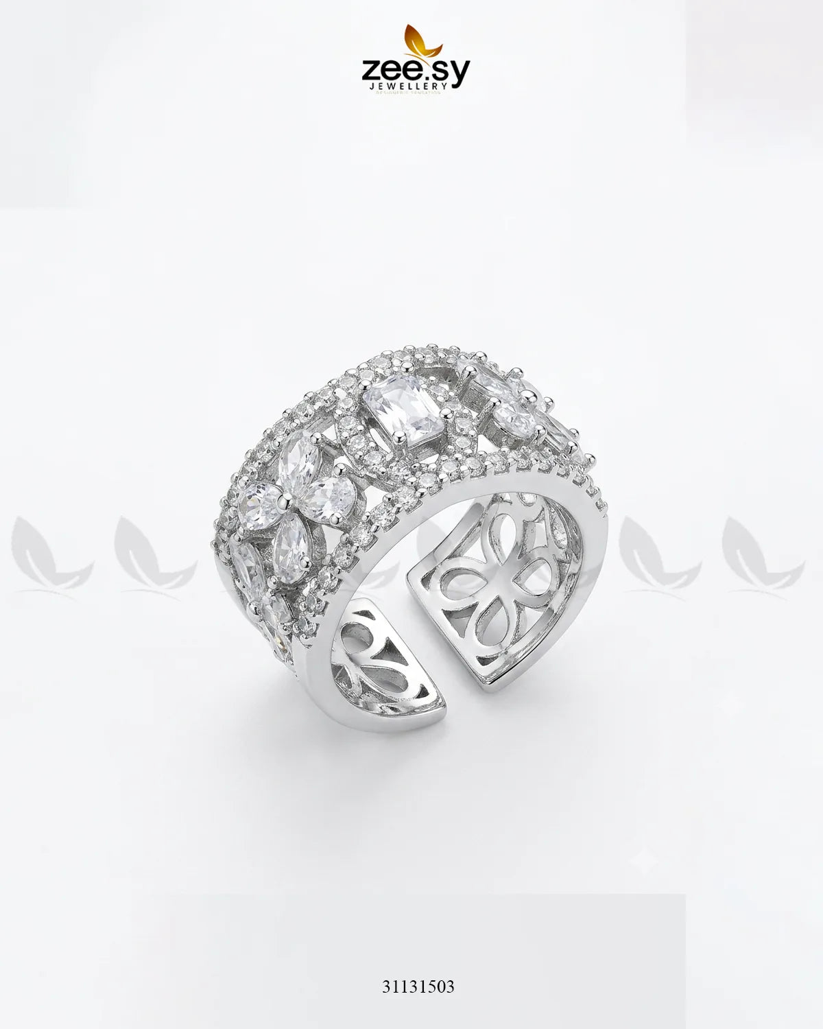 Silver Royal Oval Stone Ring