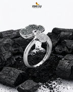 Silver Statement Gemstone Ring