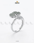 Silver Statement Gemstone Ring