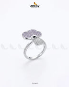 Silver Statement Gemstone Ring