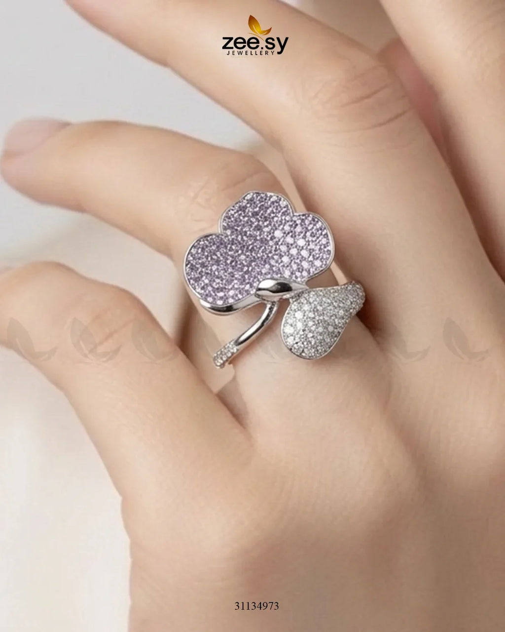 Silver Statement Gemstone Ring