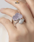 Silver Statement Gemstone Ring