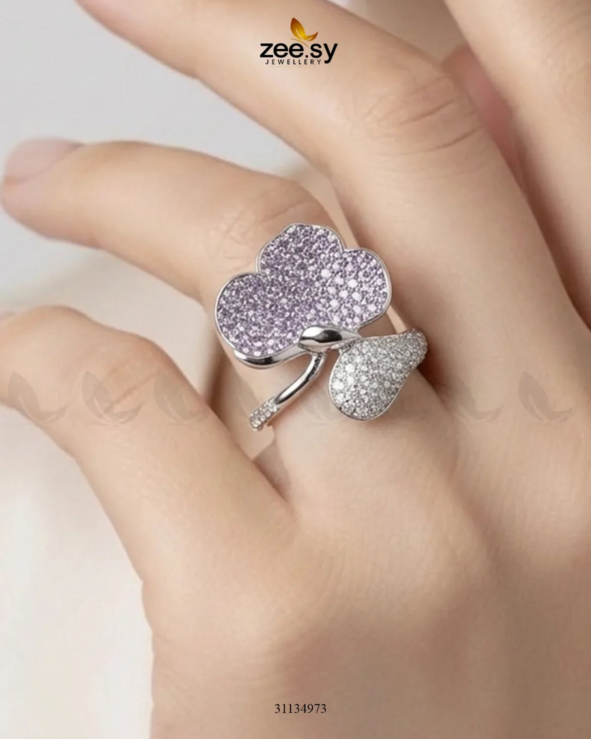 Silver Statement Gemstone Ring