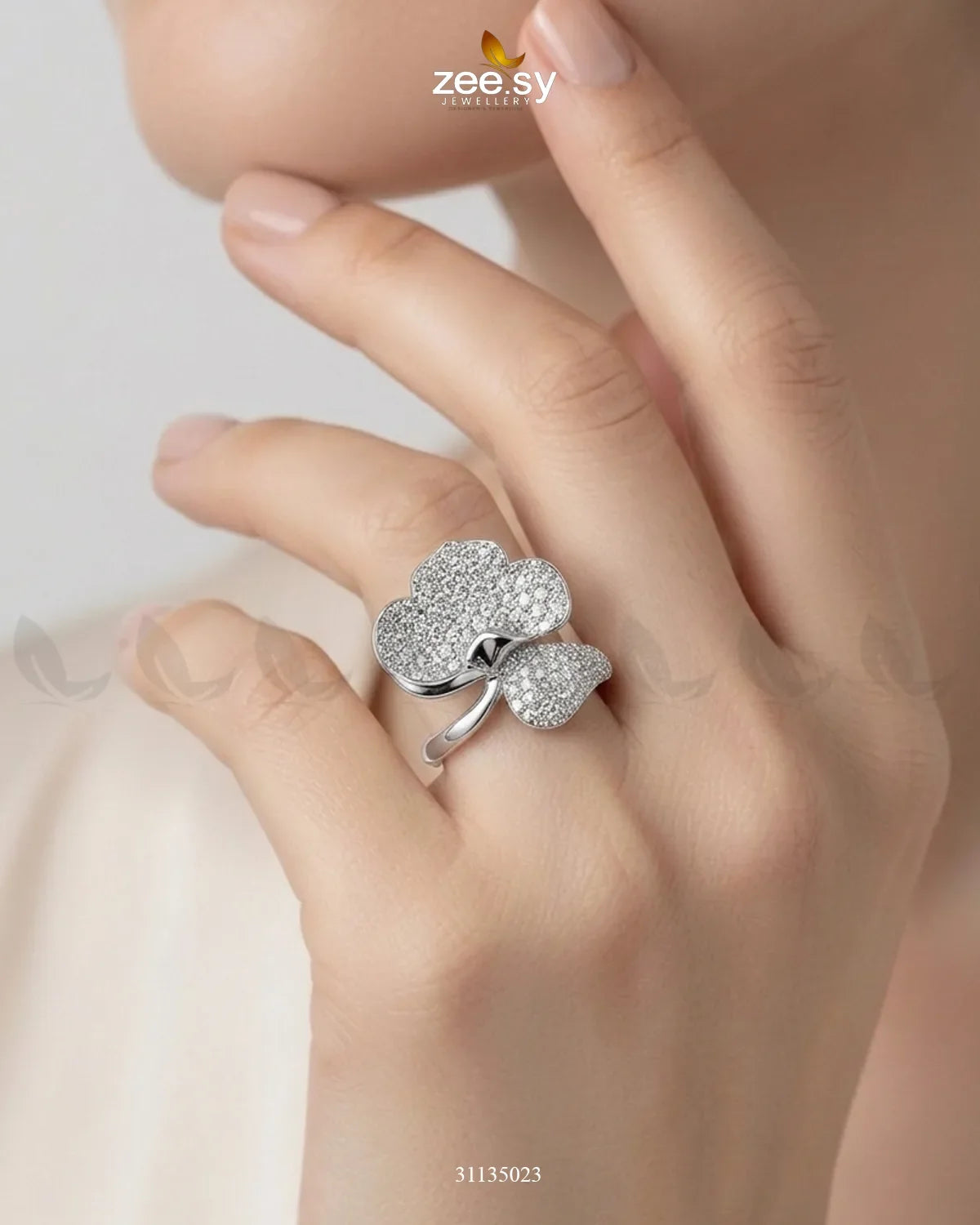 Silver Statement Gemstone Ring