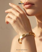 Sleek Triple Band Crystal Bracelet