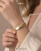 Sleek Triple Band Crystal Bracelet