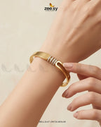 Sleek Triple Band Crystal Bracelet