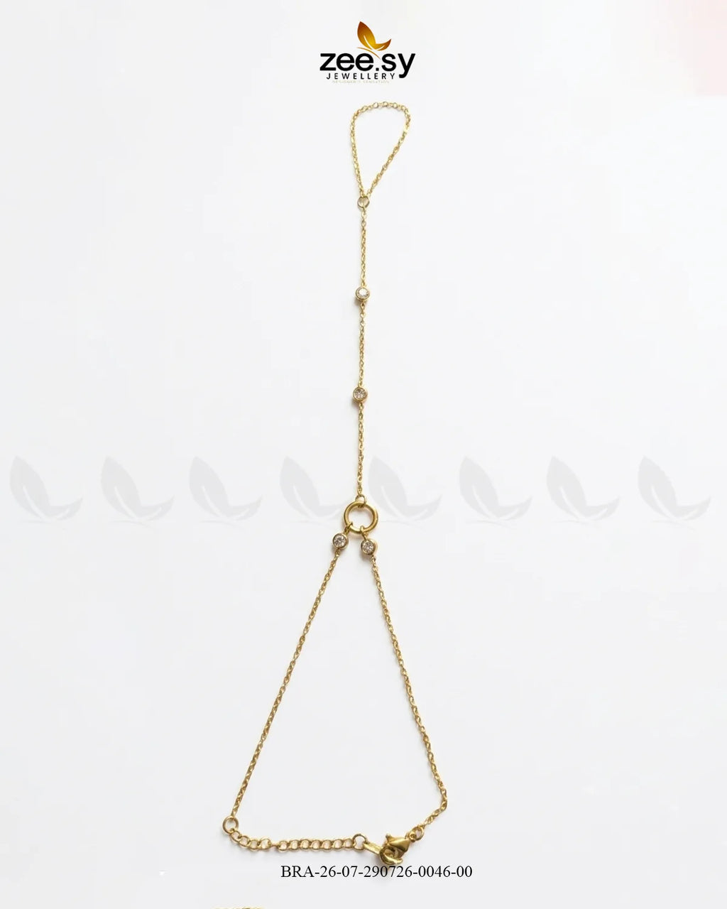 Slim Center Circle Stone Bracelet