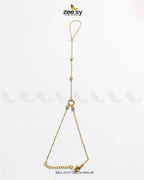 Slim Center Circle Stone Bracelet