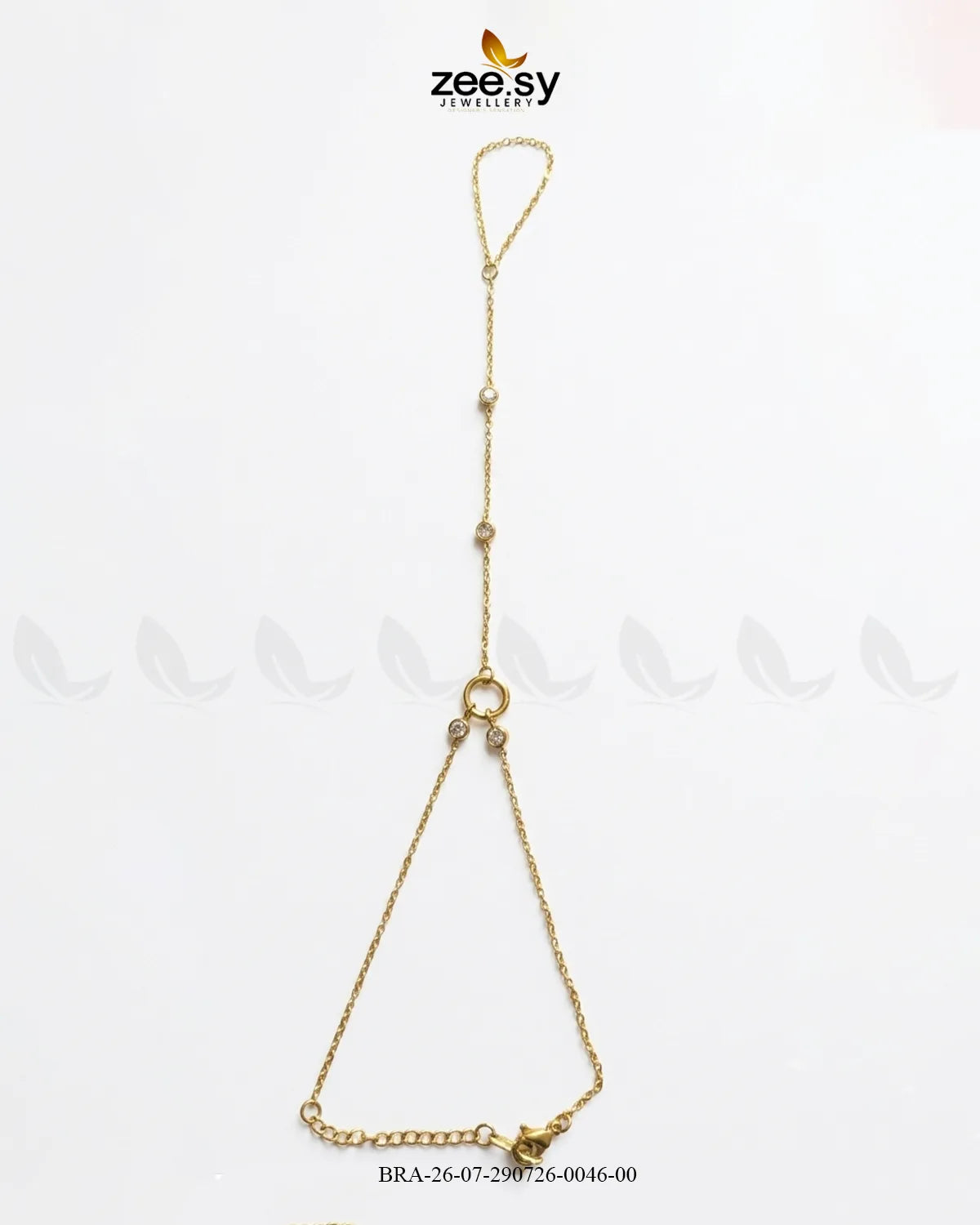 Slim Center Circle Stone Bracelet